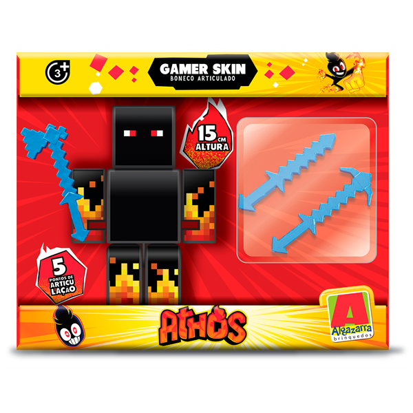 Boneco Athos com Acessórios- Disponível em 15cm