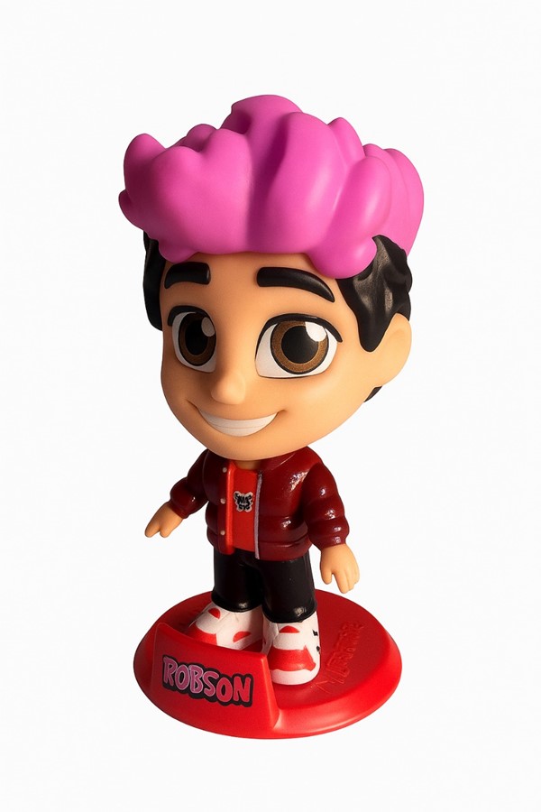 Boneco Vinil Articulado Robson – Dos Rosas – Disponível em 15cm