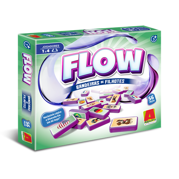 Jogo Flow – Raciocínio Lógico – Bandeiras e Filhotes